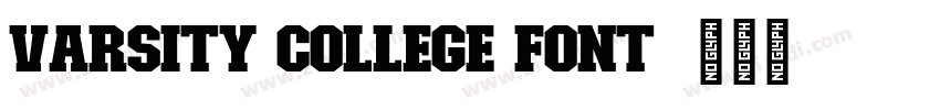 Varsity College Font字体转换